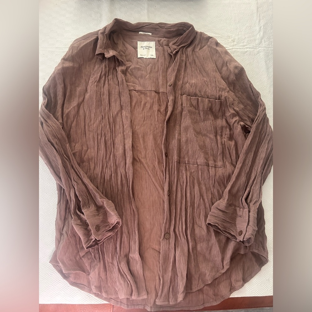 Abercrombie and Fitch oversized button down blouse
